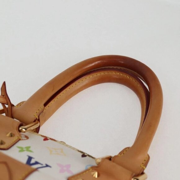 LOUIS VUITTON Monogram Multicolor Alma GM Hand Bag White M40441 LV Auth 131827V - Picture 9 of 16